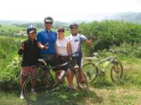 Cycling group in Buon Me Thuot, Vietnam