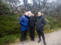 Happy walkers on the trail to Mt Kosciuszko |  <i>Jannice Banks</i>