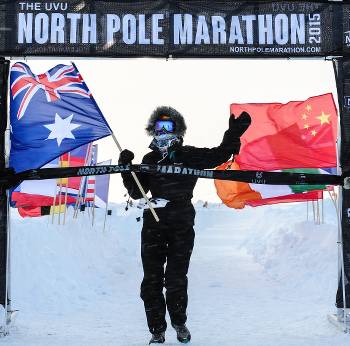 Heather Hawkins North Pole Marathon