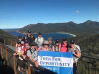 Mater Dei supporters traverse Tasmania's East Coast on a hiking, cycling and kayaking adventure