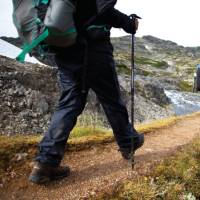 Retracing the steps of the Stampeders route over the Chilkoot Pass. |  <i>Mark Daffey</i>