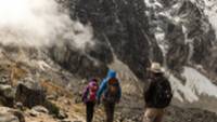 Hiking along the flanks of Mount Salcantay |  <i>Mark Tipple</i>